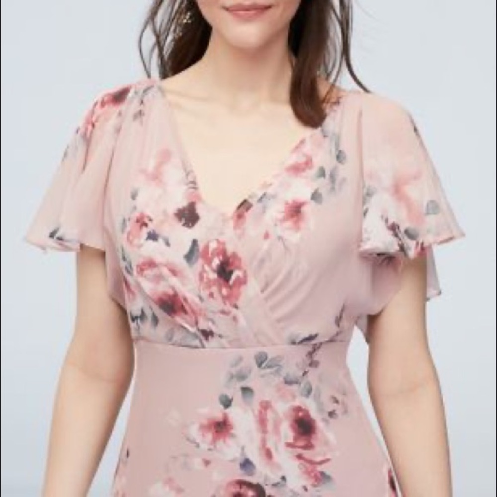 David’s Bridal Db Studio Flutter Sleeve Dress - image 3